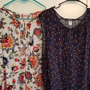 BOGO Old Navy sleeveless blouses XL